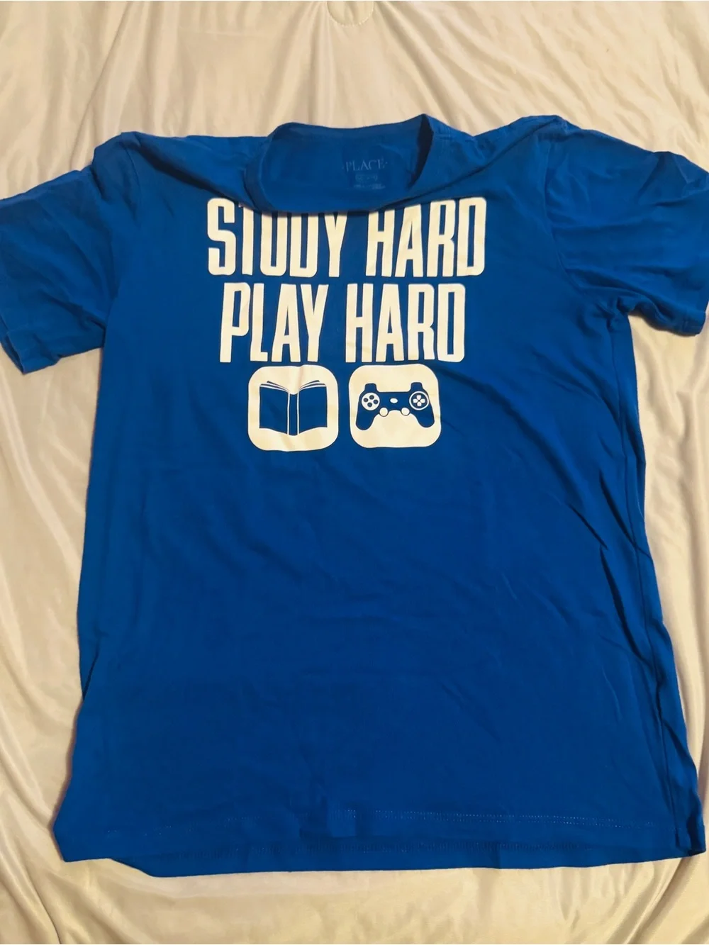The Children's Place Navy Soccer Splash Graphic Tee - (5pieces L-XL)